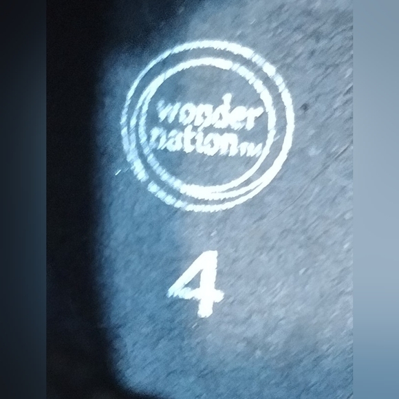 Toddler Size 4 Wonder Nation Black Sparkle Zip Lace-up Hiking Walking Boots - Picture 7 of 8